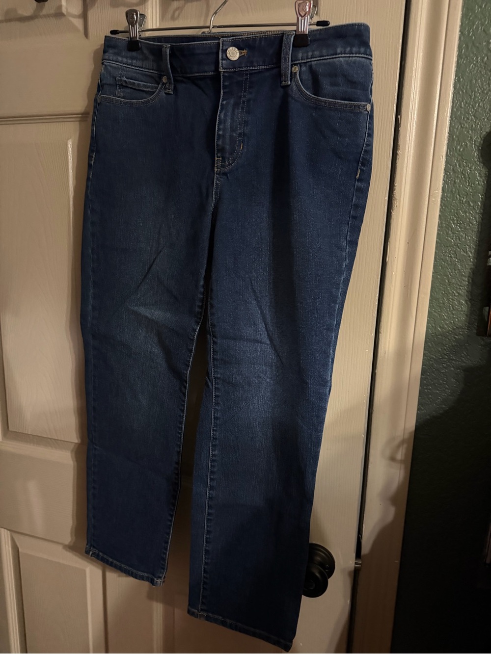 Talbots Women's Straight Crop Jeans in Deep Indigo